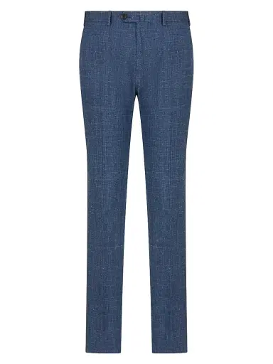 Emporio Armani Men's Textured Virgin Wool-Blend Pants - Dark Blue - Size 36 | Thumbnail 1 Emporio Armani Men's Textured Virgin Wool-Blend Pants - Dark Blue - Size 36 | Thumbnail 1