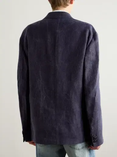 Our Legacy Shinjuku Oversized Textured-Linen Blazer - Men | Thumbnail 3 Our Legacy Shinjuku Oversized Textured-Linen Blazer - Men | Thumbnail 3