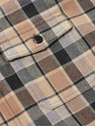 Visvim Checked Wool and Linen-Blend Shirt - Men | Thumbnail 5