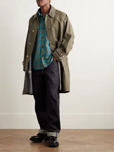 Visvim Checked Wool and Linen-Blend Shirt - Men | Thumbnail 2