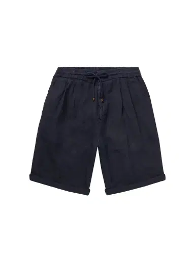 Brunello Cucinelli Straight-Leg Pleated Linen Drawstring Bermuda Shorts - Men | Thumbnail 1 Brunello Cucinelli Straight-Leg Pleated Linen Drawstring Bermuda Shorts - Men | Thumbnail 1