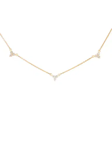 Wish Fine Jewelry 1.13ct Diamond 14K Gold Stationed Necklace | Thumbnail 1 Wish Fine Jewelry 1.13ct Diamond 14K Gold Stationed Necklace | Thumbnail 1