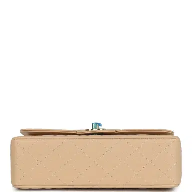 Chanel Chanel Small Classic Double Flap Bag Beige Caviar Gold Hardware | Thumbnail 6 Chanel Chanel Small Classic Double Flap Bag Beige Caviar Gold Hardware | Thumbnail 6