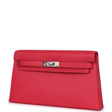HERMÈS Hermes Kelly Elan Rose Extreme Madame Palladium Hardware | Thumbnail 5