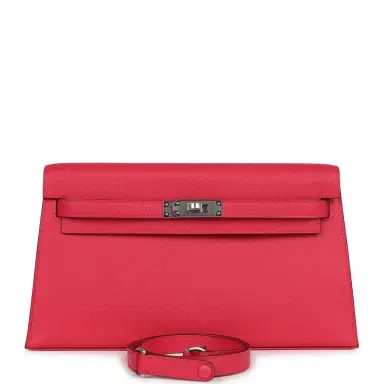 HERMÈS Hermes Kelly Elan Rose Extreme Madame Palladium Hardware | Thumbnail 1