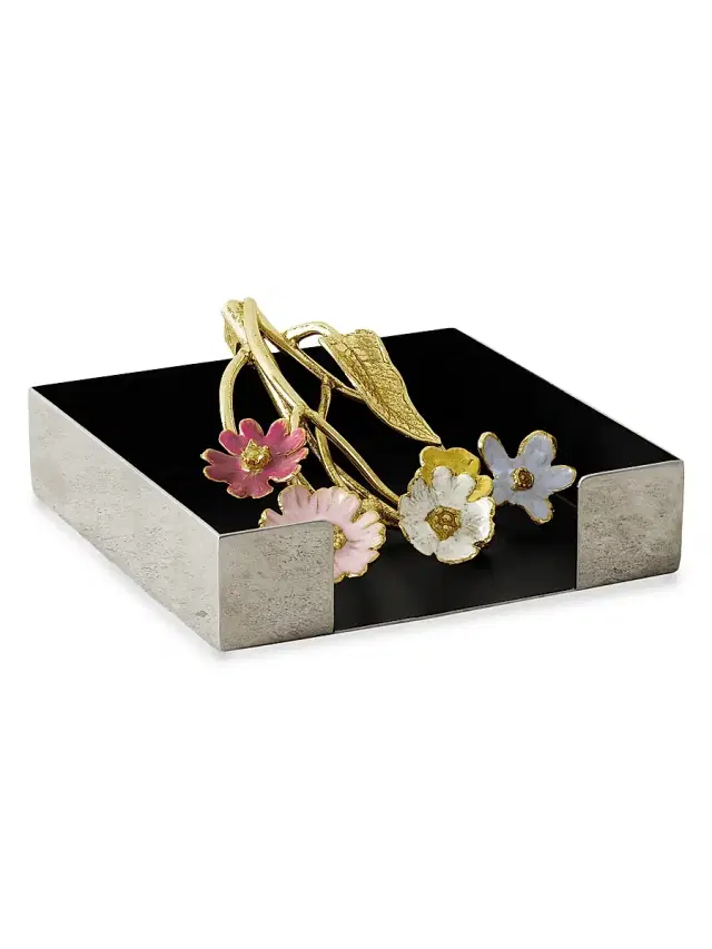 Michael Aram Wildflowers Cocktail Napkin Holder
