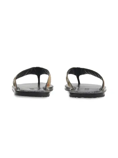 Burberry Men's Check Pavilion Sandals - Sand Check - Size 13 | Thumbnail 2