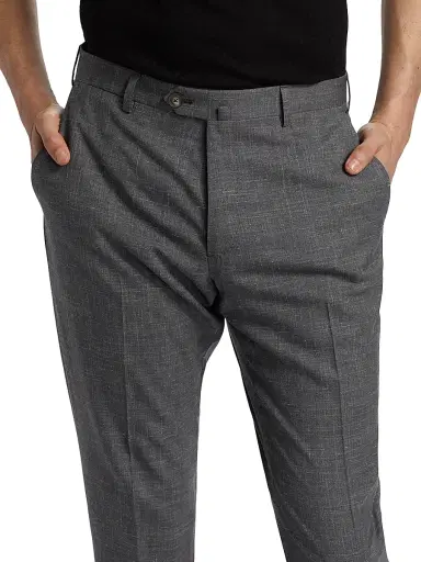 Emporio Armani Men's Virgin Wool-Blend Dress Pants - Charcoal - Size 32 | Thumbnail 6 Emporio Armani Men's Virgin Wool-Blend Dress Pants - Charcoal - Size 32 | Thumbnail 6