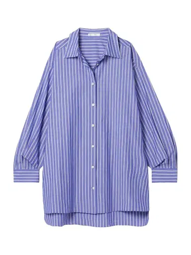 The Row Luka Oversized Striped Organic Cotton-poplin Shirt | Thumbnail 1 The Row Luka Oversized Striped Organic Cotton-poplin Shirt | Thumbnail 1