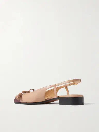 Valentino Garavani Logo-embellished Tasseled Leather Slingback Ballet Flats | Thumbnail 3 Valentino Garavani Logo-embellished Tasseled Leather Slingback Ballet Flats | Thumbnail 3
