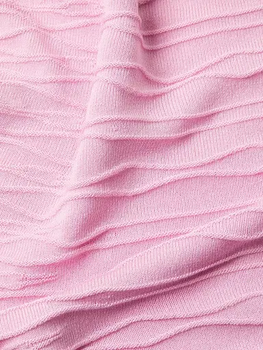 Misook Women's Raised Geometric-Patterned Flared Midi-Skirt - Soft Blush | Thumbnail 6 Misook Women's Raised Geometric-Patterned Flared Midi-Skirt - Soft Blush | Thumbnail 6