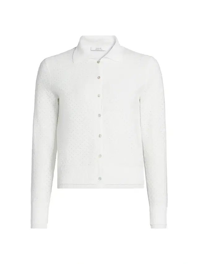 Vince Women's Double Layer Mesh Cardigan - Optic White
