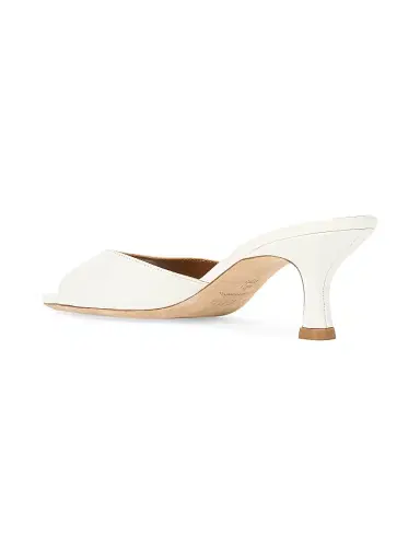Staud Women's Brigitte 55MM Leather Mules - Paper - Size 12 | Thumbnail 3 Staud Women's Brigitte 55MM Leather Mules - Paper - Size 12 | Thumbnail 3
