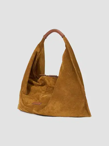 Staud Women's Ronnie Suede Hobo Bag - Tan | Thumbnail 2 Staud Women's Ronnie Suede Hobo Bag - Tan | Thumbnail 2