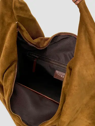 Staud Women's Ronnie Suede Hobo Bag - Tan | Thumbnail 4 Staud Women's Ronnie Suede Hobo Bag - Tan | Thumbnail 4
