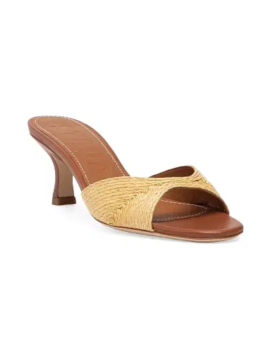 Staud Women's Brigitte 55MM Raffia Slip-On Sandals - Natural Raffia - Size 10.5 | Thumbnail 2 Staud Women's Brigitte 55MM Raffia Slip-On Sandals - Natural Raffia - Size 10.5 | Thumbnail 2