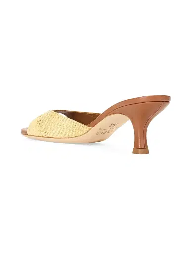 Staud Women's Brigitte 55MM Raffia Slip-On Sandals - Natural Raffia - Size 10.5 | Thumbnail 3 Staud Women's Brigitte 55MM Raffia Slip-On Sandals - Natural Raffia - Size 10.5 | Thumbnail 3