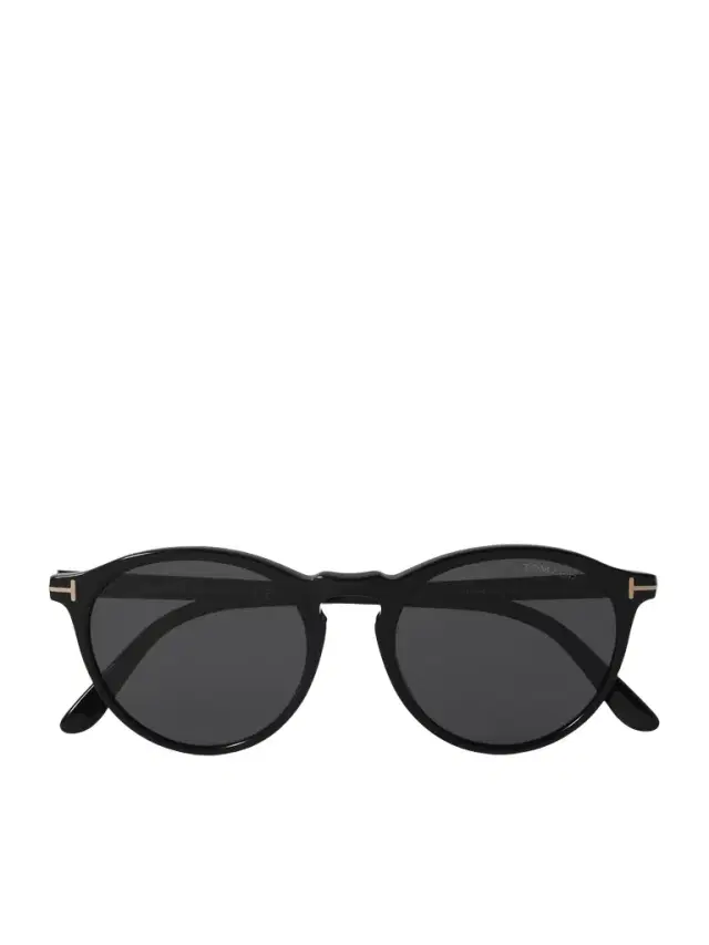 Tom Ford Aurele Round-Frame Acetate Sunglasses - Men