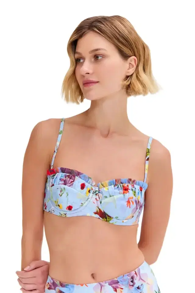 PatBo LILY FLOWER UNDERWIRE BIKINI TOP