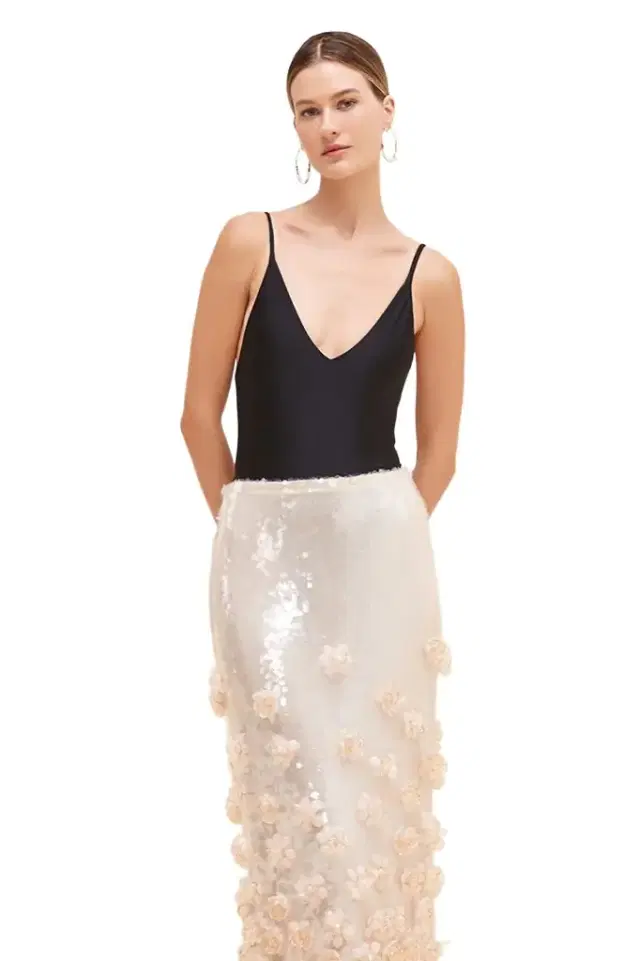 PatBo PLUNGE SWIMSUIT (RUNWAY)