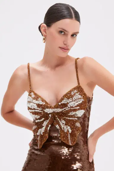 PatBo SEQUIN BUTTERFLY MINI DRESS (RUNWAY) | Thumbnail 2 PatBo SEQUIN BUTTERFLY MINI DRESS (RUNWAY) | Thumbnail 2