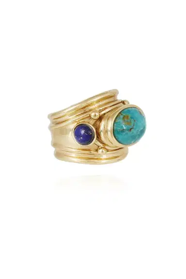 Gas Bijoux Amazonite Malachite Simone Ring | Thumbnail 2 Gas Bijoux Amazonite Malachite Simone Ring | Thumbnail 2