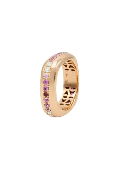 FULLORD Diamond Pink Sapphire Ghost Belt Ring | Thumbnail 1