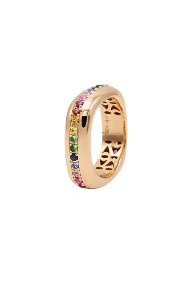 FULLORD Rainbow Sapphire Ghost Belt Ring | Thumbnail 1 FULLORD Rainbow Sapphire Ghost Belt Ring | Thumbnail 1