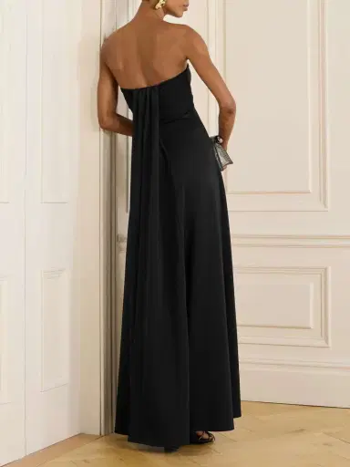 Jacquemus Croisière Strapless Crepe-jersey Maxi Dress | Thumbnail 3 Jacquemus Croisière Strapless Crepe-jersey Maxi Dress | Thumbnail 3