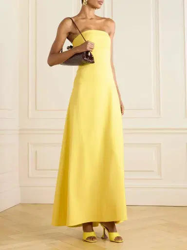 Jacquemus Croisière Strapless Crepe-jersey Maxi Dress | Thumbnail 2 Jacquemus Croisière Strapless Crepe-jersey Maxi Dress | Thumbnail 2