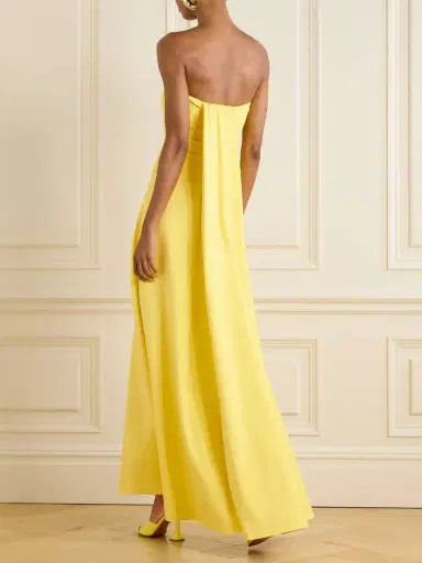 Jacquemus Croisière Strapless Crepe-jersey Maxi Dress | Thumbnail 3 Jacquemus Croisière Strapless Crepe-jersey Maxi Dress | Thumbnail 3