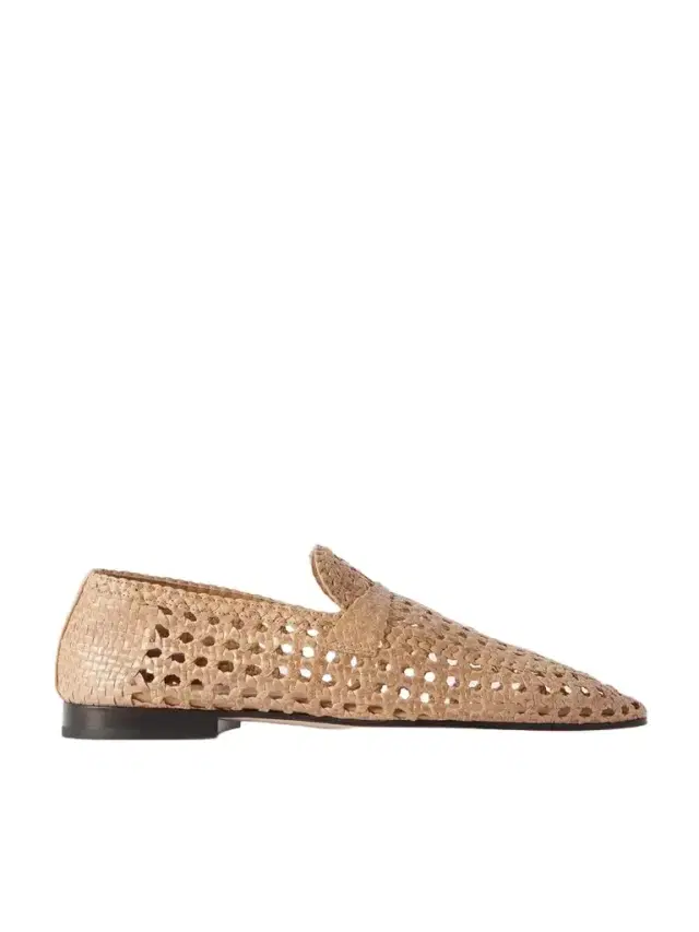 Loro Piana Leon Woven Leather Loafers