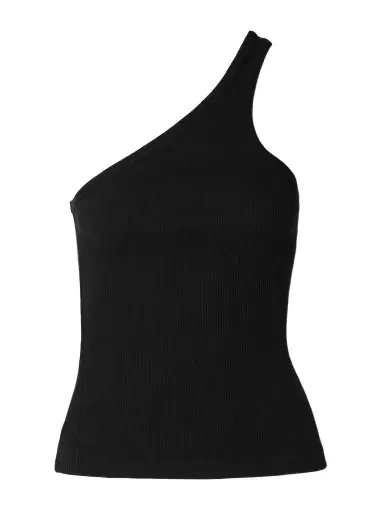 AGOLDE Verica One-shoulder Ribbed-knit Tank | Thumbnail 1