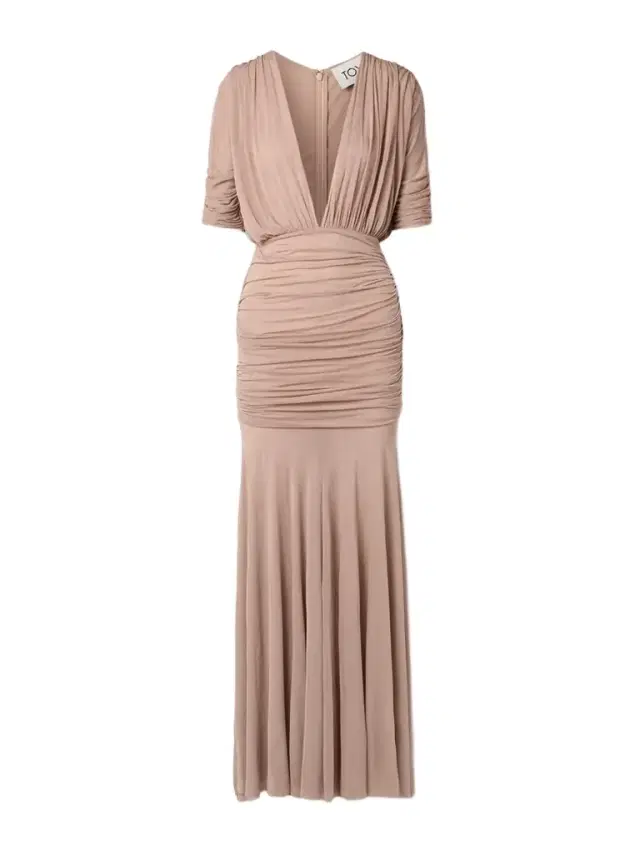 Devi Ruched Jersey Maxi Dress