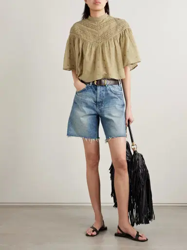 Nili Lotan Mikki Embroidered Broderie Anglaise Cotton-voile Blouse | Thumbnail 2 Nili Lotan Mikki Embroidered Broderie Anglaise Cotton-voile Blouse | Thumbnail 2
