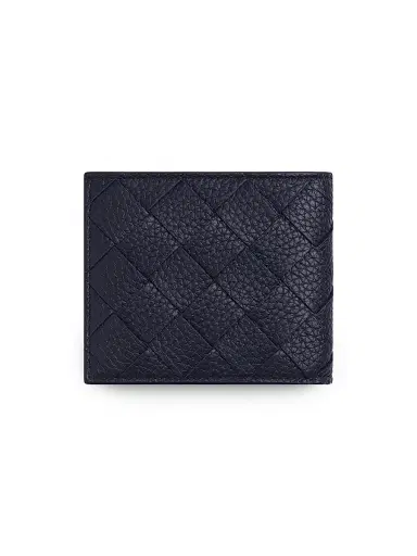 Bottega Veneta Men's Intrecciato Leather Bi-Fold Wallet - Nocturnal Silver | Thumbnail 3