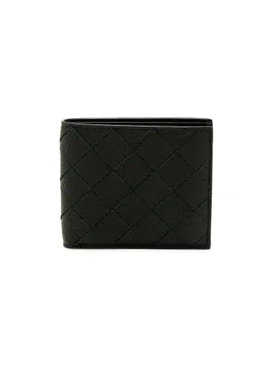 Bottega Veneta Men's Intrecciato Leather Bi-Fold Wallet - Nocturnal Silver | Thumbnail 4