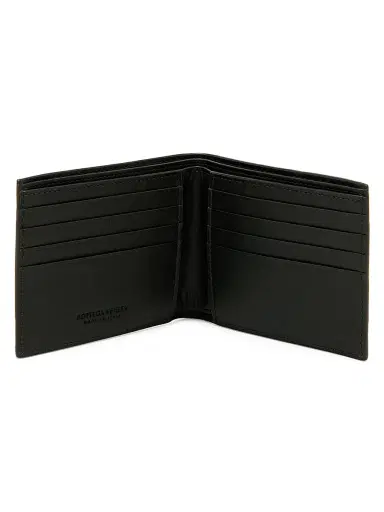 Bottega Veneta Men's Intrecciato Leather Bi-Fold Wallet - Nocturnal Silver | Thumbnail 5