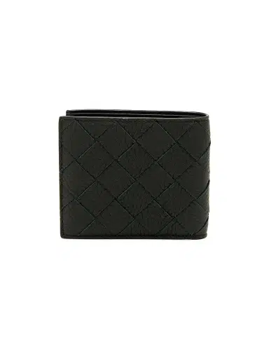 Bottega Veneta Men's Intrecciato Leather Bi-Fold Wallet - Nocturnal Silver | Thumbnail 6