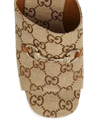 Gucci Women's Carmen Canvas Slip-On Platform Sandals - Brown - Size 11.5 | Thumbnail 5 Gucci Women's Carmen Canvas Slip-On Platform Sandals - Brown - Size 11.5 | Thumbnail 5