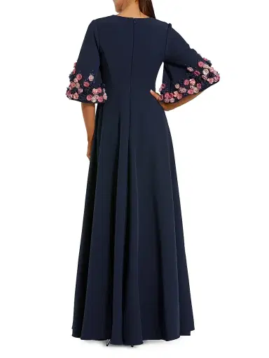 Mac Duggal Women's Evening Embellished Stretch-Crepe Gown | Thumbnail 2 Mac Duggal Women's Evening Embellished Stretch-Crepe Gown | Thumbnail 2