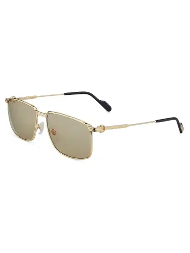 Cartier Men's Première de 59MM Square Sunglasses - Gold | Thumbnail 1