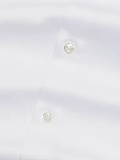 Giorgio Armani Men's Shiny Solid Woven Cotton Shirt - White - Size 15 | Thumbnail 7 Giorgio Armani Men's Shiny Solid Woven Cotton Shirt - White - Size 15 | Thumbnail 7