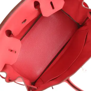 HERMÈS Pre-owned Hermes Birkin 30 Bougainvillea Clemence Palladium Hardware | Thumbnail 8 HERMÈS Pre-owned Hermes Birkin 30 Bougainvillea Clemence Palladium Hardware | Thumbnail 8
