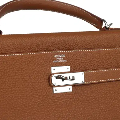 HERMÈS Pre-owned Hermes Kelly Retourne 35 Gold Togo Palladium Hardware | Thumbnail 7 HERMÈS Pre-owned Hermes Kelly Retourne 35 Gold Togo Palladium Hardware | Thumbnail 7