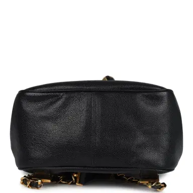 Chanel Vintage Chanel Medium CC Backpack Black Caviar Gold Hardware | Thumbnail 7