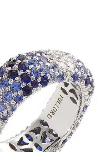 FULLORD Diamond Blue Sapphire Ghost Belt Ring | Thumbnail 3