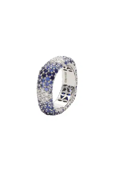 FULLORD Diamond Blue Sapphire Ghost Belt Ring | Thumbnail 1