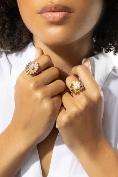 Anita Ko Diamond Water Lily Ring - Rose Gold | Thumbnail 3