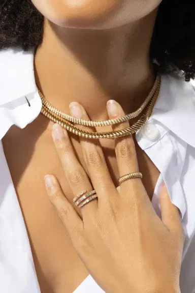Anita Ko Three Row Diamond Coil Ring | Thumbnail 2 Anita Ko Three Row Diamond Coil Ring | Thumbnail 2
